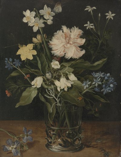 Still Life with Flowers in a Glass by Jan the Elder Brueghel